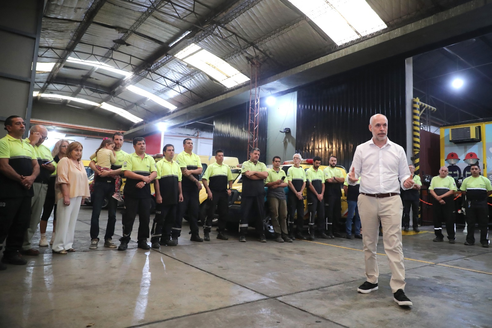 El jefe de Gobierno destac el trabajo de Defensa Civil en los